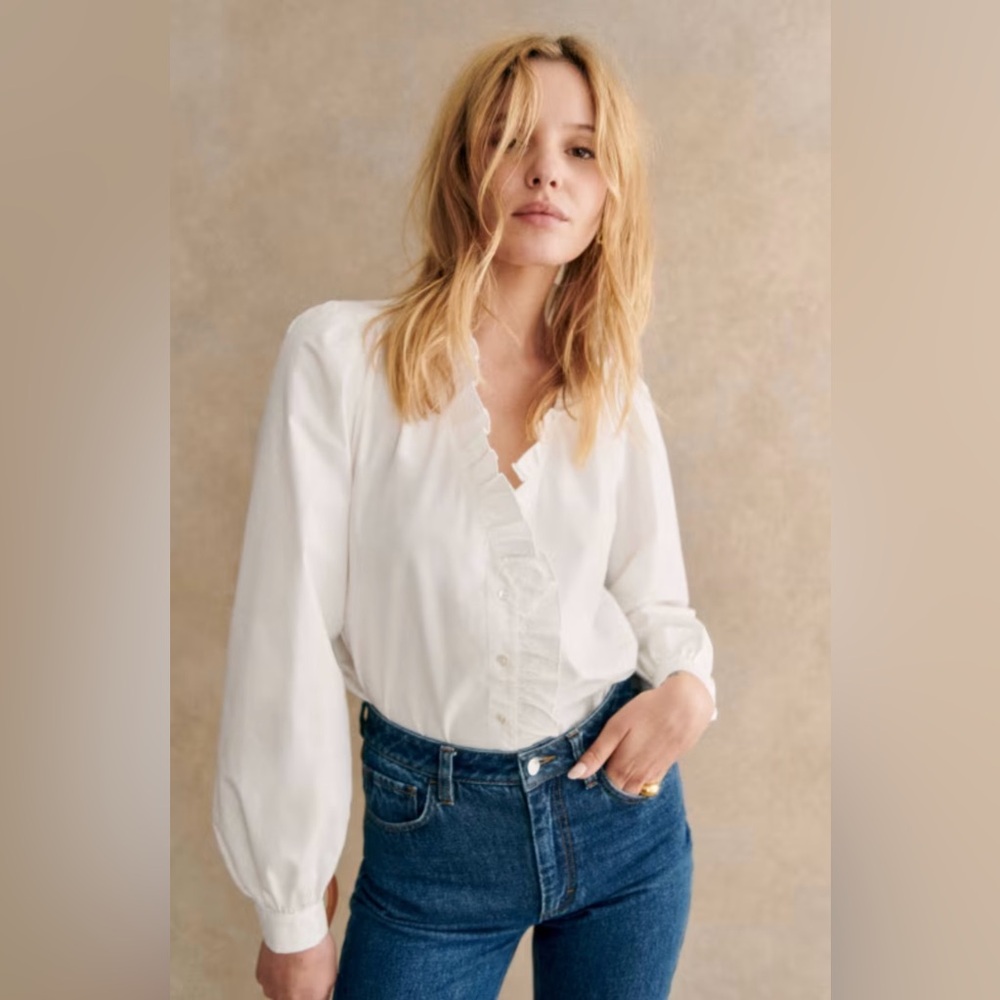 🇫🇷 Sézane Rosine Shirt - Picture 4 of 11